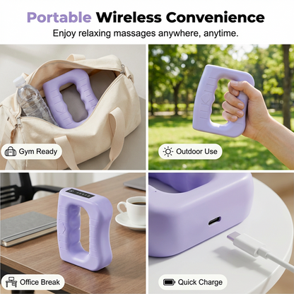 Portable Wearable Massage Device with Adjustable Strap