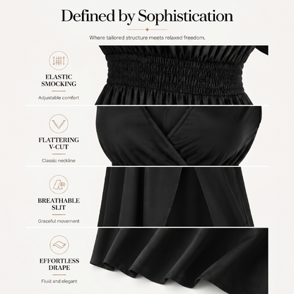 Women's Summer V Neck Side Slit Maxi Dress
