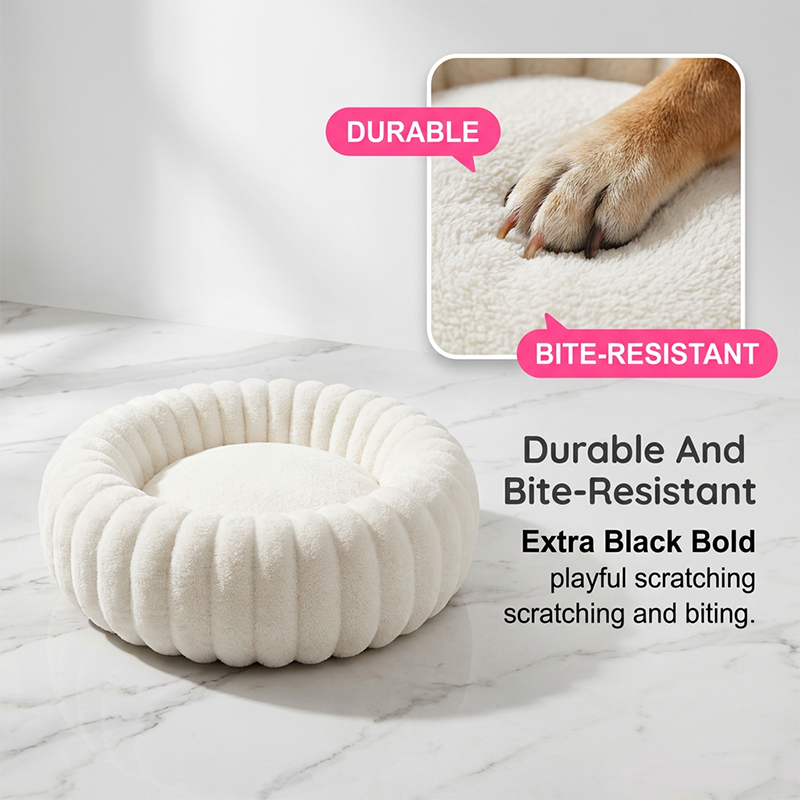Ultra Soft Calming Round Cat & Dog Bed