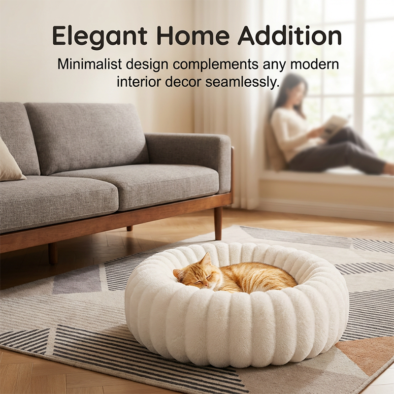 Ultra Soft Calming Round Cat & Dog Bed