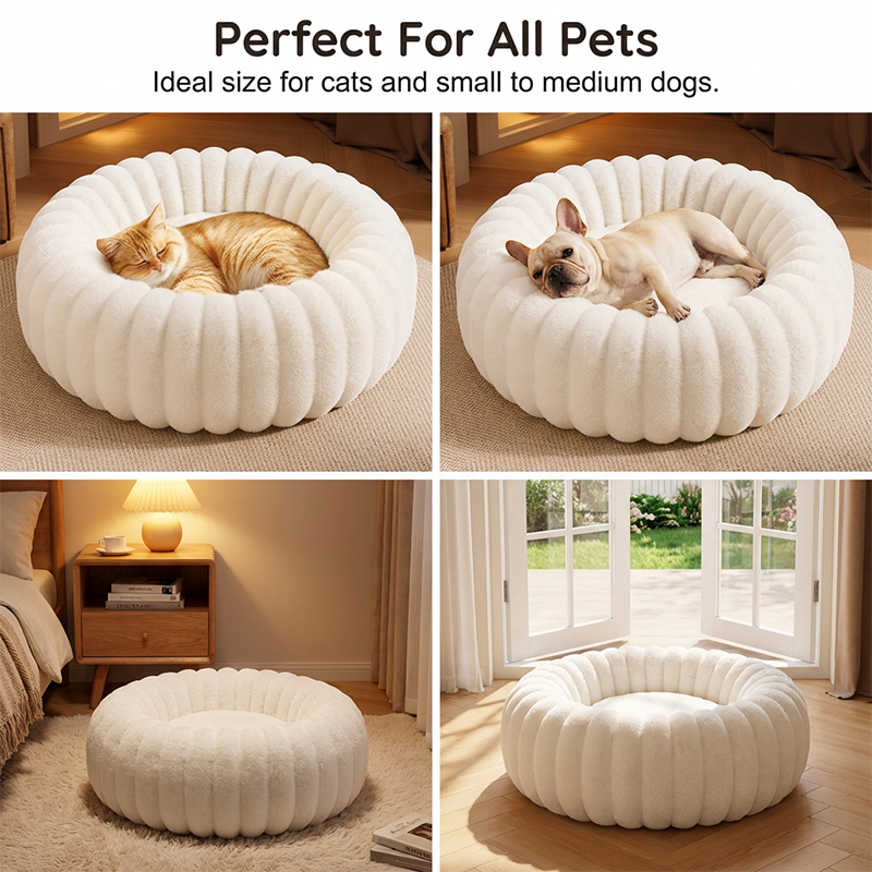 Ultra Soft Calming Round Cat & Dog Bed