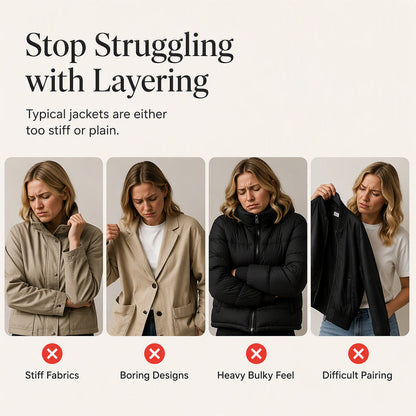 Women's Denim Patchwork Knit Cardigan Jacket