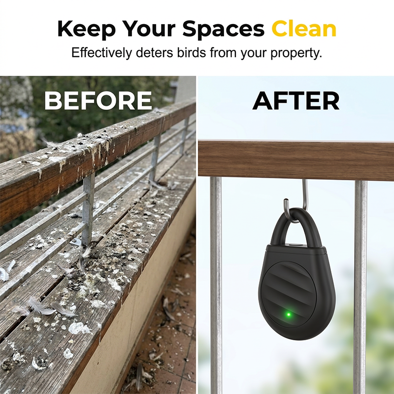 Portable Ultrasonic Pest Repeller – Rechargeable & Chemical-Free