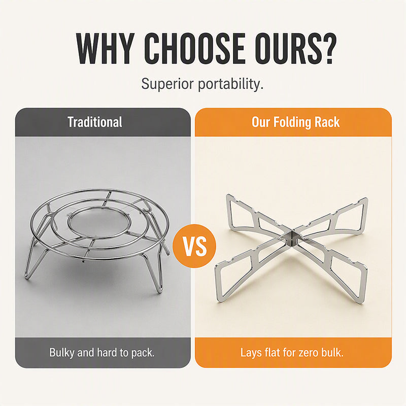 Ultralight Folding Alcohol Stove Stand for Camping