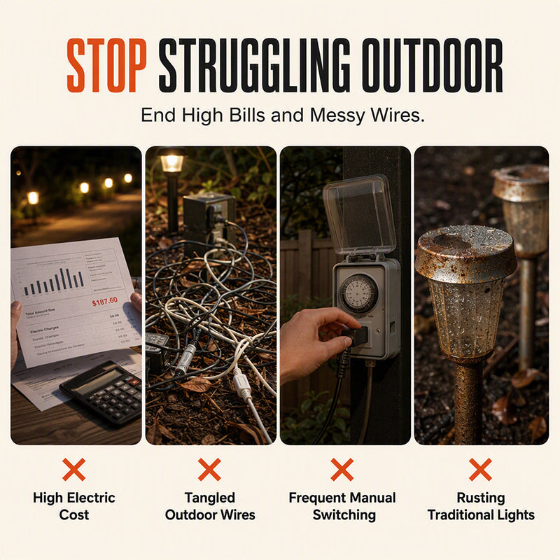 CrystalGlow Solar Pathway Lights – Automatic Outdoor Garden Lights