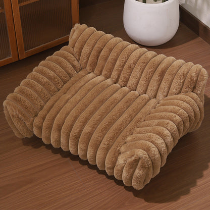 Cozy Sofa Pet Bed | Soft Plush Couch for Cats & Small Dogs