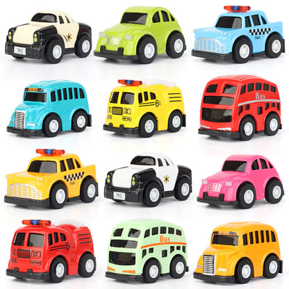 12-Pack Mini Pull-Back Toy Cars for Kids