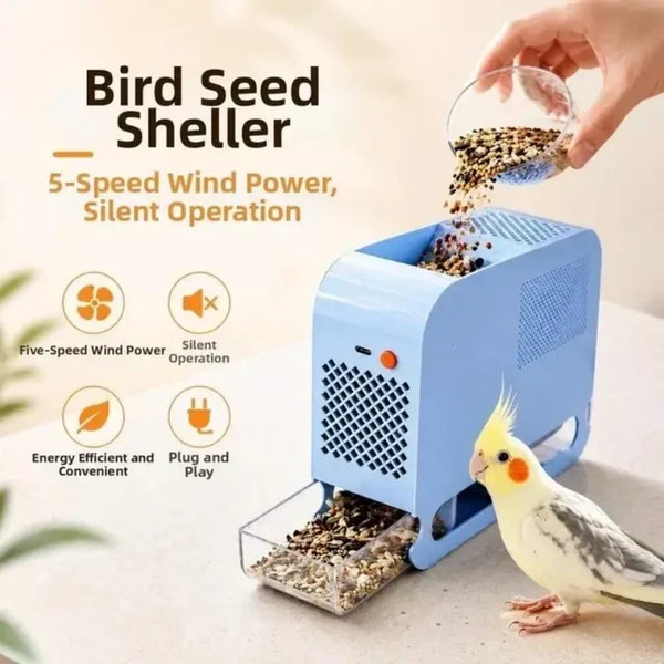 Electric Bird Seed Sheller – Automatic Seed & Chaff Separator